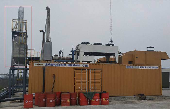 湖北某垃圾填埋沼氣SCR脫硝項目